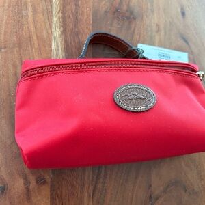 Longchamp Nylon Red Cosmetic case / pouch bag